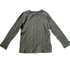 NWT Old Navy Thermal Crew Neck Long Sleeve T-Shirt Grey 6T